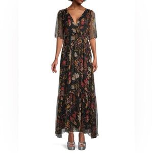 Johnny Was Love Sucre Silk Floral Maxi Dress